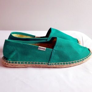 Soludos Anthropologie green espadrilles Sz 9